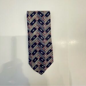 Classic Navy Geometric Men's Tie